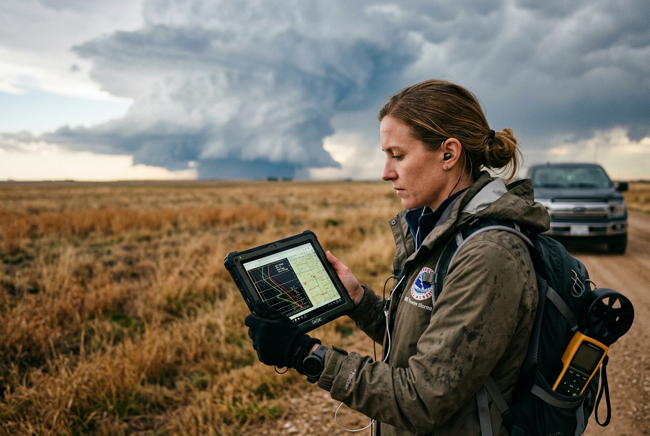 Skew-T Log-P Diagrams & Radiosonde Soundings: Decoding Vertical Atmospheric Profiles for Field Weather Prediction