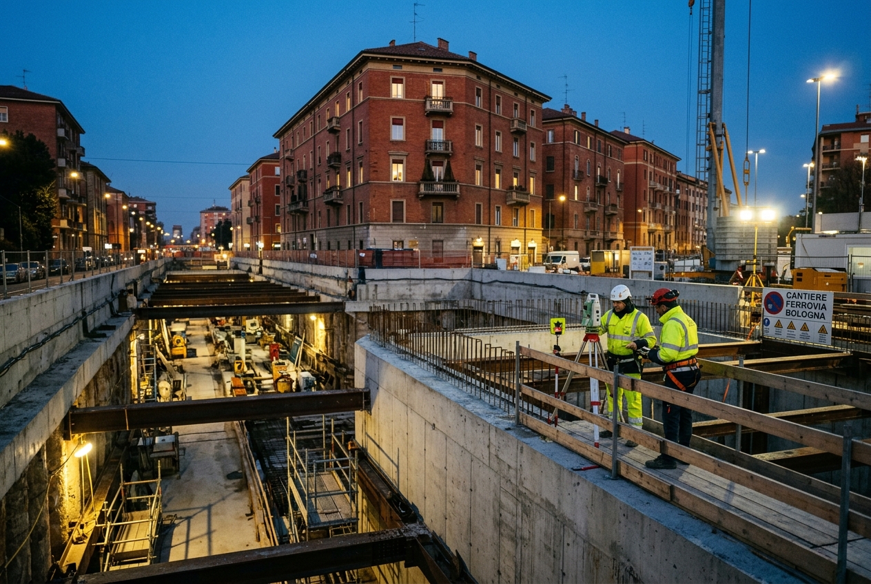 Ferrovia Bologna-Portomaggiore: L'Ingegneria Dell'Interramento Ipogeo Tra Soppressione Dei Passaggi a Livello E Ricucitura Del Quartiere Cirenaica