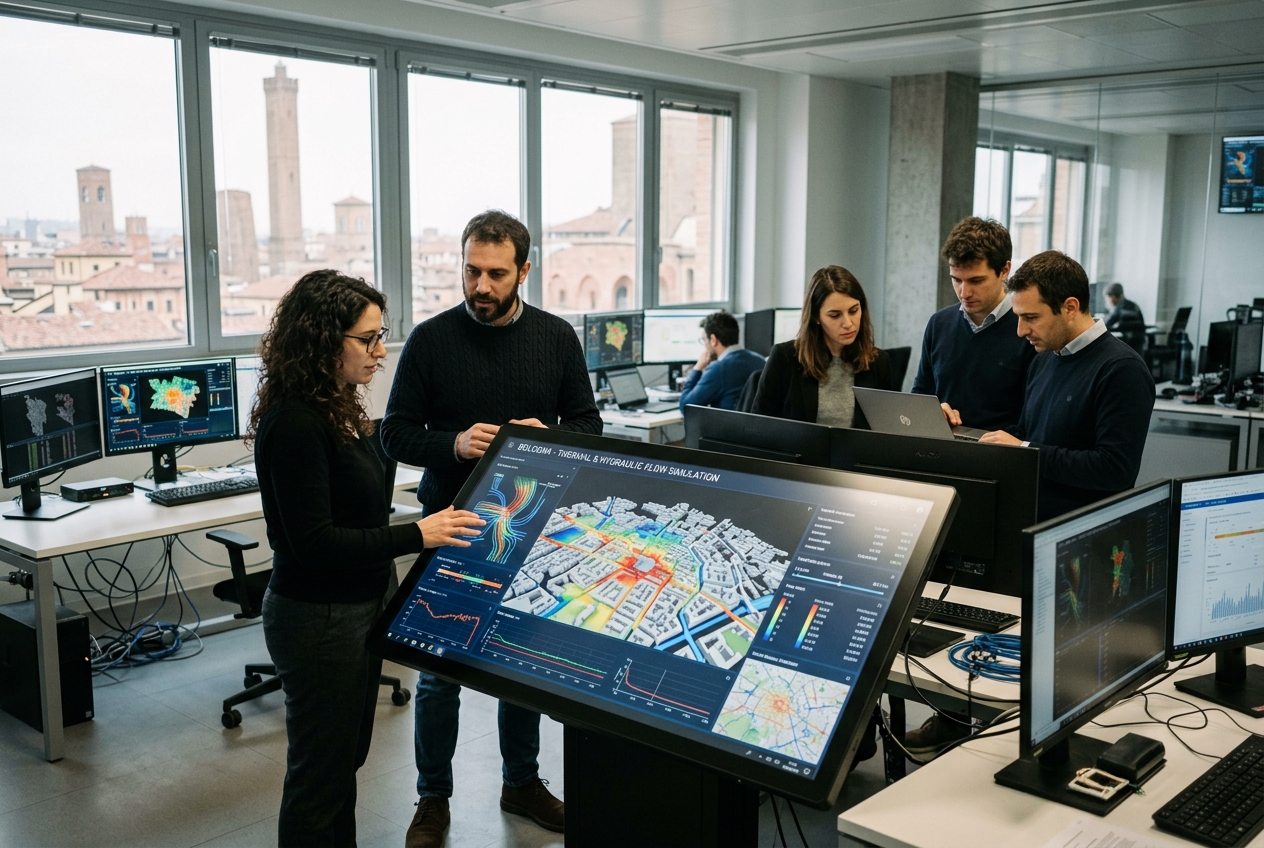 Gemello Digitale Di Bologna: La Modellazione Predittiva Urbana Tra Sensori IoT, Simulazione Idraulica E Supercalcolo Verso La Neutralità Climatica