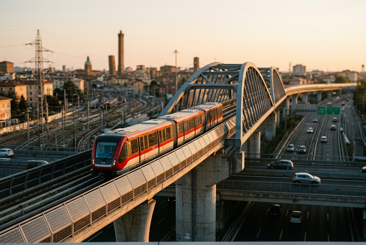 Marconi Express Di Bologna: L'Ingegneria Della Monorotaia Sopraelevata Tra Scavalco Autostradale, Integrazione Fotovoltaica E Connessione Aeroporto-AV