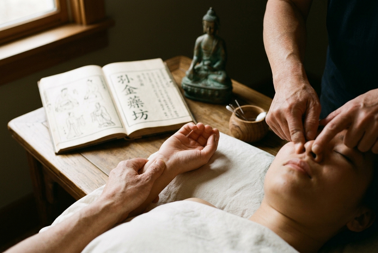 Thirteen Ghost Points: Navigating Sun Simiao's Neuropsychiatric Topography, Shen Spirit Dysregulation, and Psycho-Emotional Acupressure Protocols