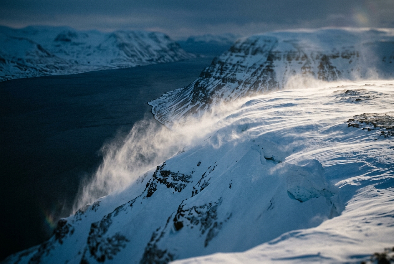 Katabatic Winds & Gravitational Drainage: How Radiative Surface Chilling Unleashes High-Velocity Downslope Gales