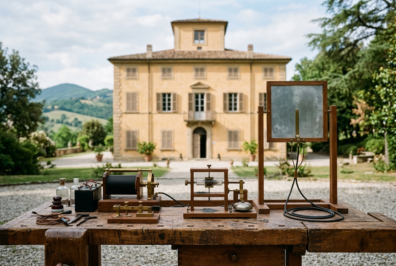 Villa Griffone Di Pontecchio Marconi: L'Ingegneria Delle Telecomunicazioni Tra Il Trasmettitore a Scintilla, L'Antenna Monopolare E La Nascita Del Wireless