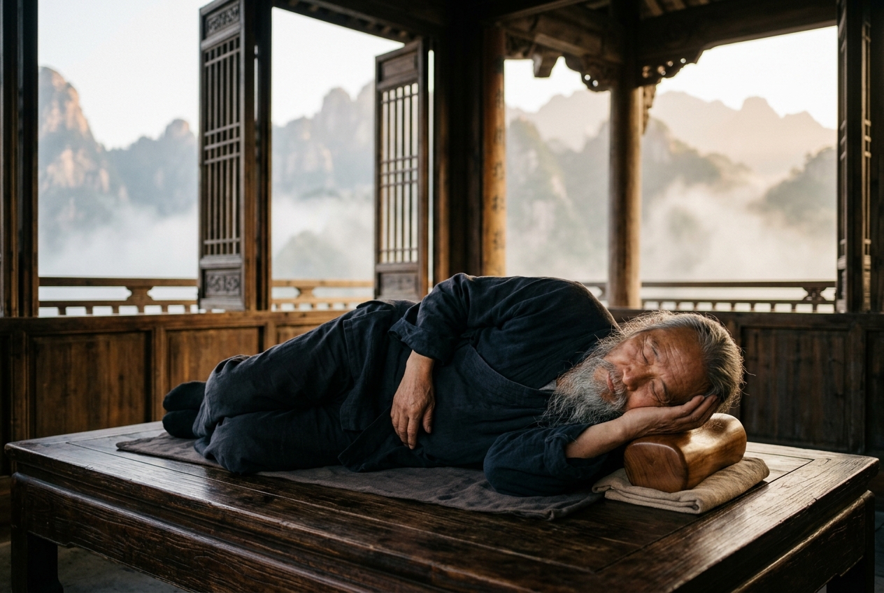 Chen Tuan Sleeping Qigong: Lateral Recumbent Postural Alignment, Nocturnal Dantian Consolidation, and Shen Internalization in Daoist Daoyin