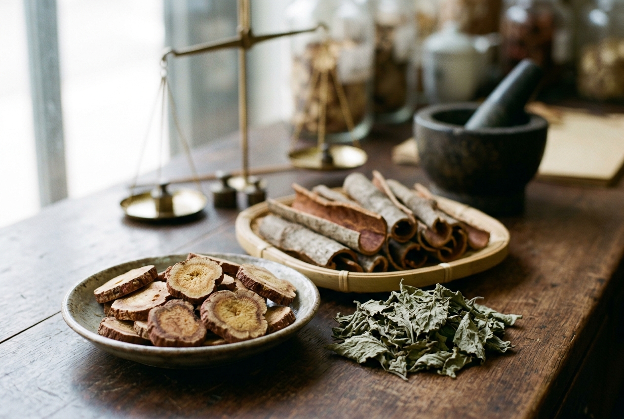 Aromatic Dampness-Transforming Herbs (Fang Xiang Hua Shi Yao) Pharmacodynamics: Governing Turbid Dampness Resolution, Spleen Awakening, Middle Burner Qi Regulation, and Epigastric Distension Relief in Traditional Chinese Medicine