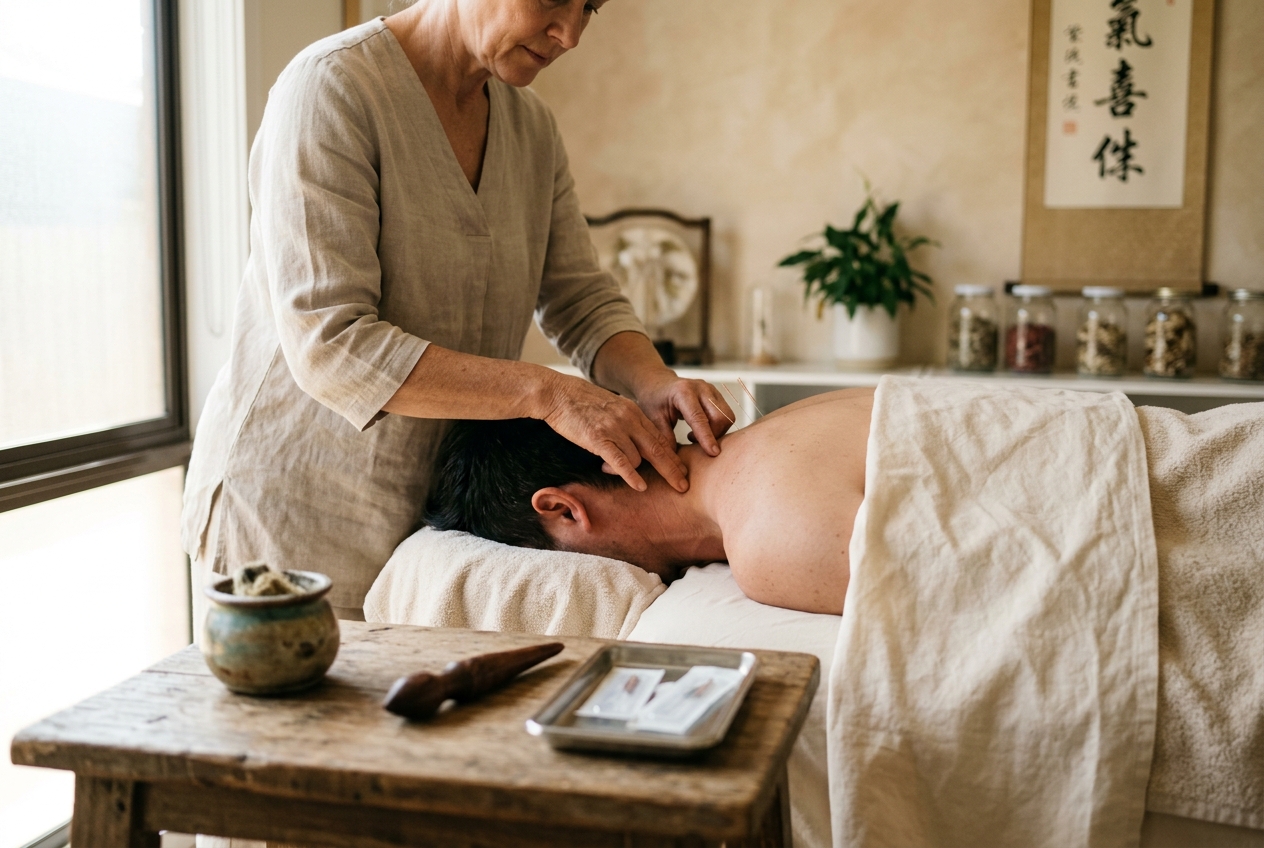 Ashi Points (Ah Shi Xue) Meridian Dynamics: Governing Local Qi-Blood Stagnation, Myofascial Trigger Sites, and Somatosensory Pain Relief in Traditional Chinese Medicine