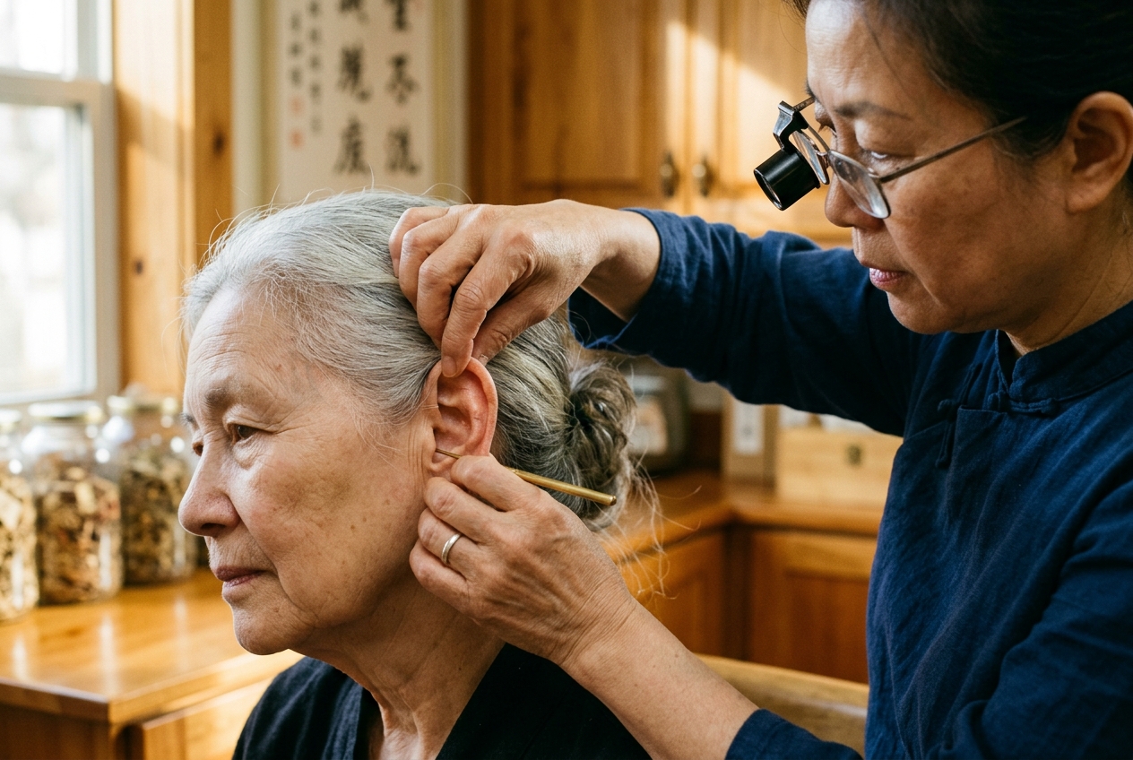 Auricular Diagnosis (Er Zhen) Meridian Diagnostics: Governing Somatotopic Inverted Fetus Topography, Concha Reflex Differentiation, and Visceral Vagal Resonance in Traditional Chinese Medicine