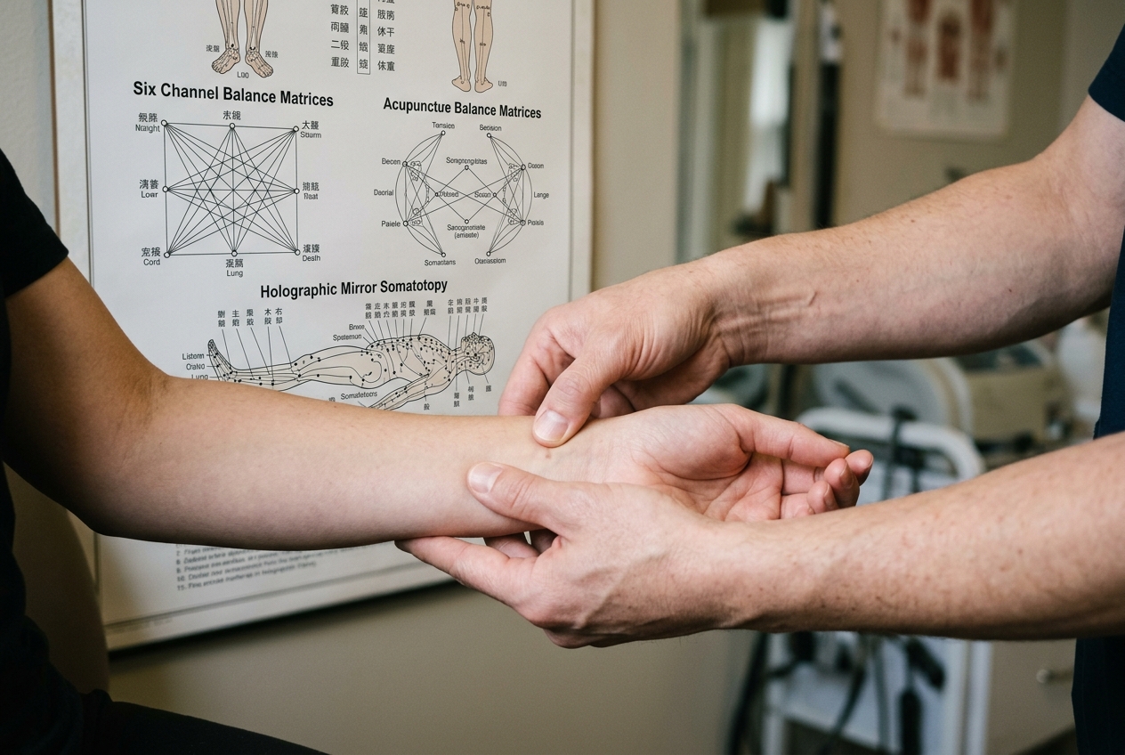 Balance Method Meridian Systems: Navigating Six Channel Balance Matrices, Holographic Mirroring, and Distal Acupressure Protocols