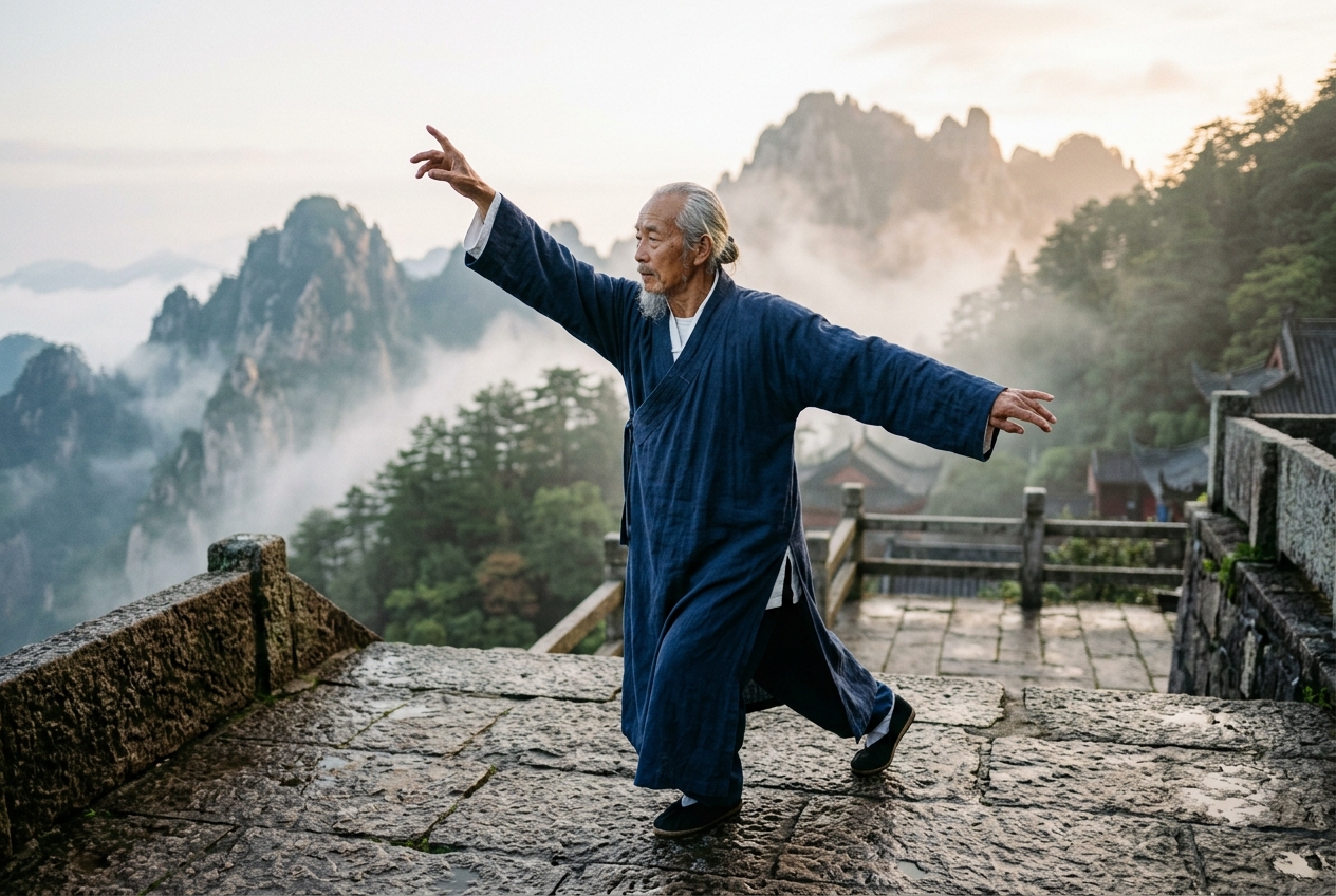 Dayan Wild Goose Qigong: Scapular Kinetic Chains, Acupoint Flutter Modulation, and Microvascular Meridian Stimulation in Classical Medical Qigong
