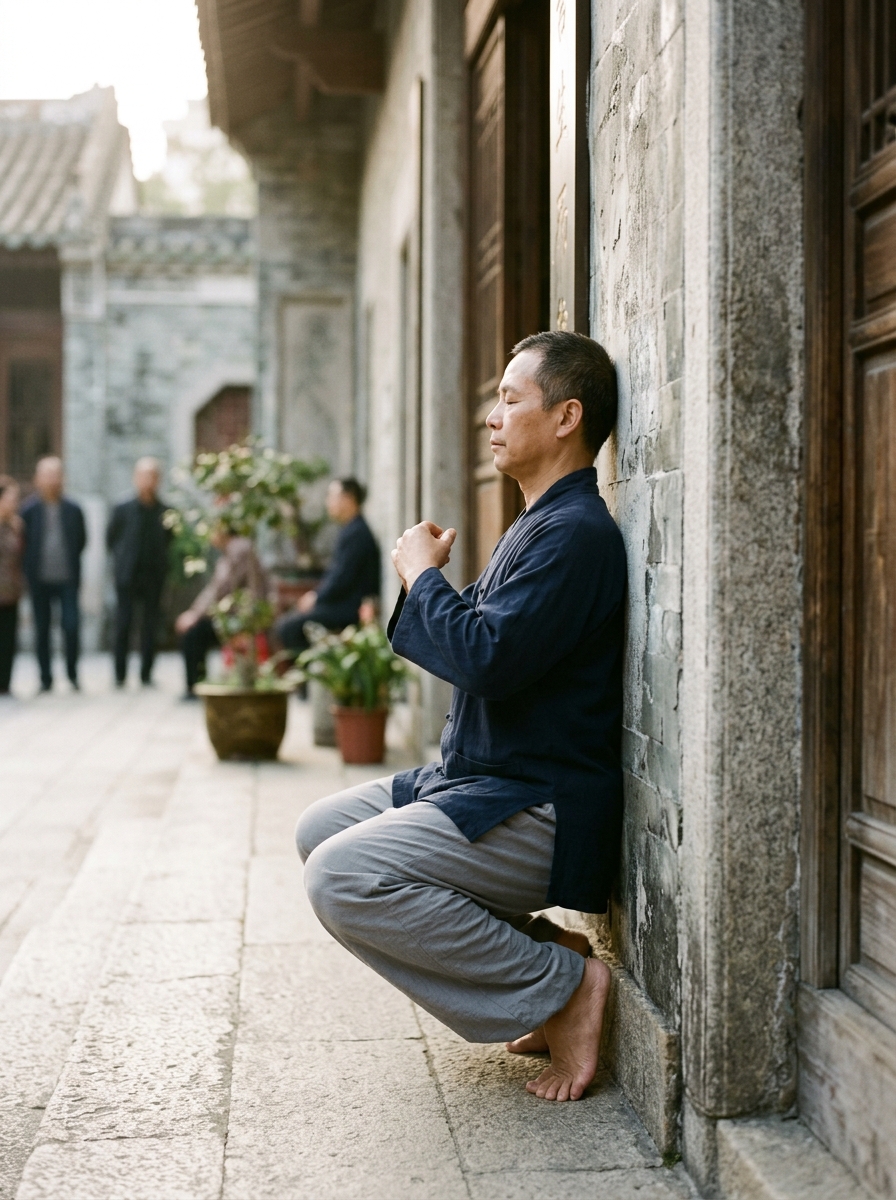 Dun Qiang Gong Wall Squatting Qigong: Lumbosacral Decompression, Mingmen Opening, and Cerebrospinal Fluid Hydrodynamics in Classical Neigong