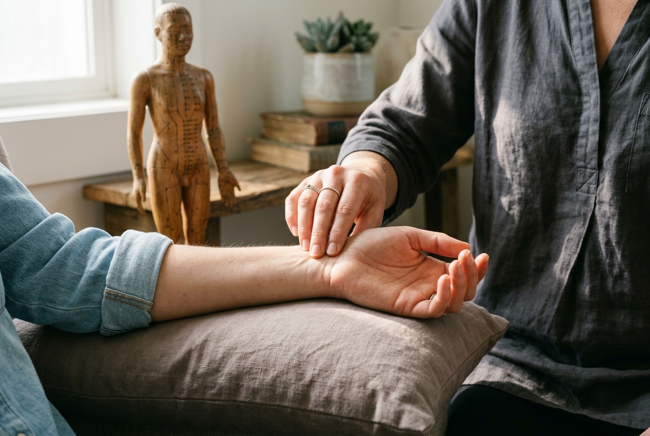 Entry and Exit Points: Navigating Inter-Meridian Transitions, Channel Blockage Diagnostics, and Sequential Acupressure Protocols