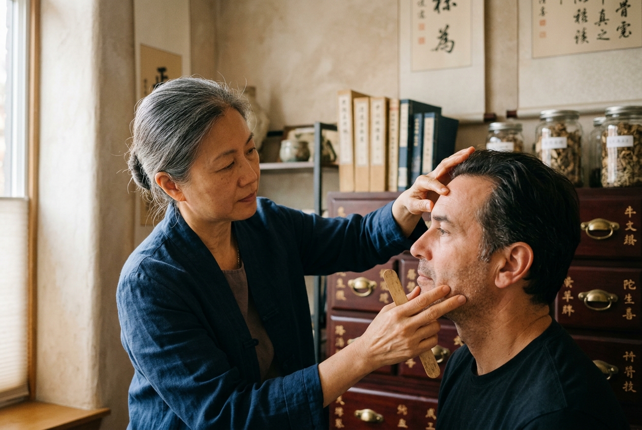 Facial Diagnosis (Mian Zhen) Meridian Diagnostics: Governing Ming Tang Topography, Five Phase Color Differentiation, and Visceral Projection in Traditional Chinese Medicine