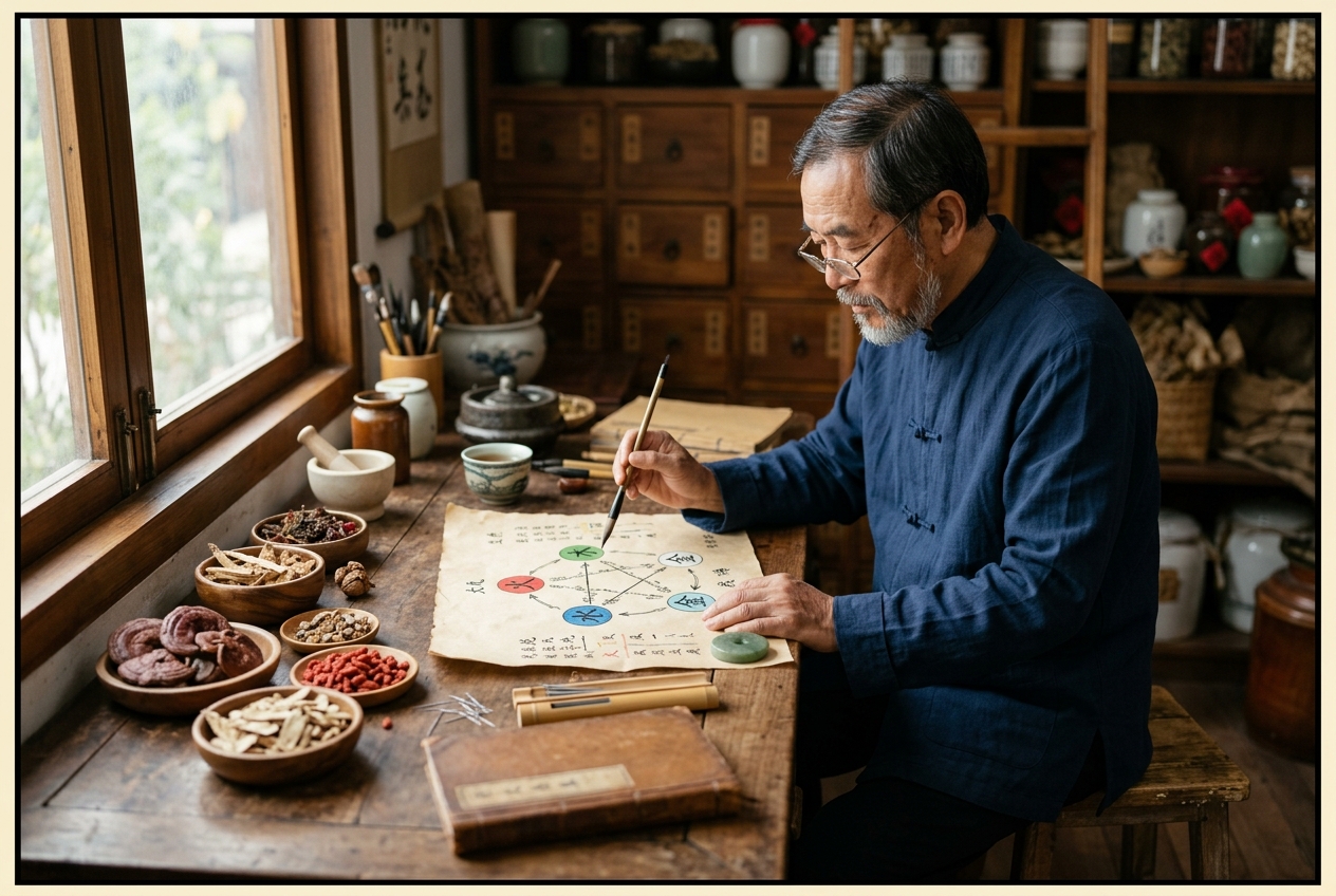 Five Phase Differentiation (Wu Xing Bian Zheng) Meridian Dynamics: Governing Generating-Controlling Cycles, Inter-Visceral Pathologies, and Five Element Balance in Traditional Chinese Medicine