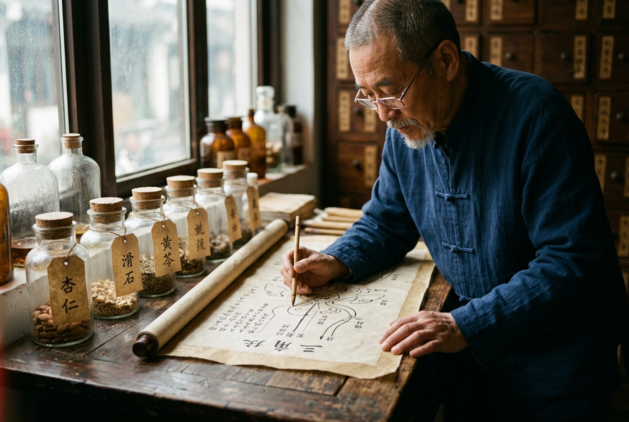 San Jiao Differentiation (San Jiao Bian Zheng) Meridian Dynamics: Governing Upper-to-Lower Burner Pathogen Transmission, Damp-Heat Resolution, and Systematic Warm Disease Triage in Traditional Chinese Medicine