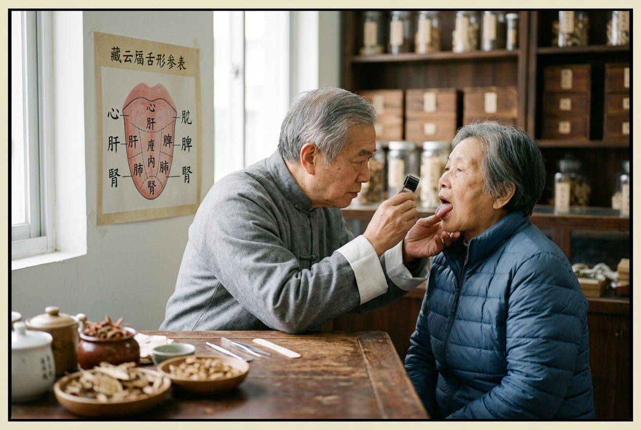 Tongue Diagnosis (She Zhen) Meridian Diagnostics: Governing Lingual Topography, Sublingual Venous Dynamics, and Visceral Coating Differentiation in Traditional Chinese Medicine