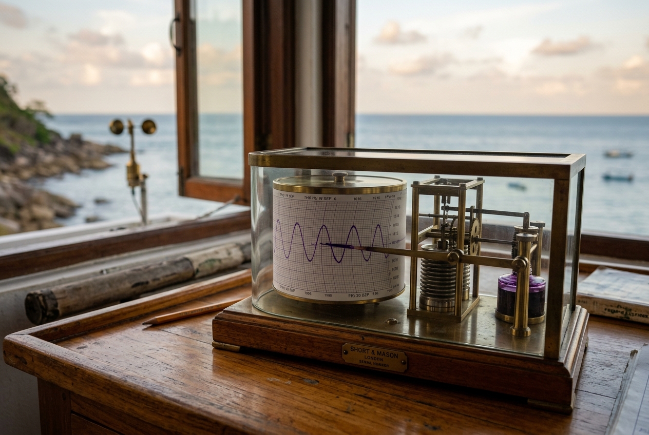 Atmospheric Tides & Diurnal Barometric Oscillations: How Solar Thermal Excitation and Stratospheric Resonance Drive Global Twice-Daily Pressure Waves