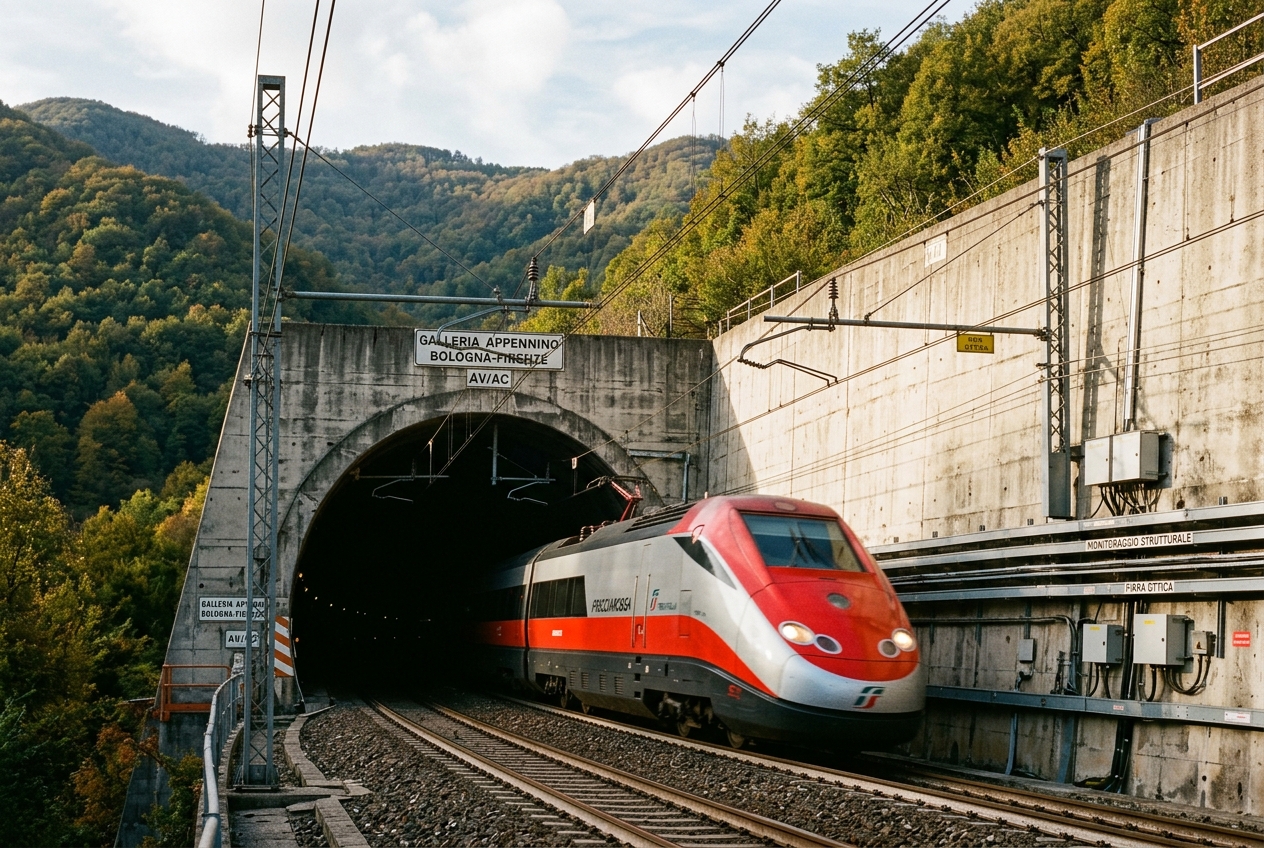 Linea Alta Velocità Bologna-Firenze: L'Ingegneria Delle Grandi Gallerie Appenniniche Tra Metodo ADECO-RS, Sicurezza Ferroviaria a 300 Km/h E Monitoraggio Idrogeologico