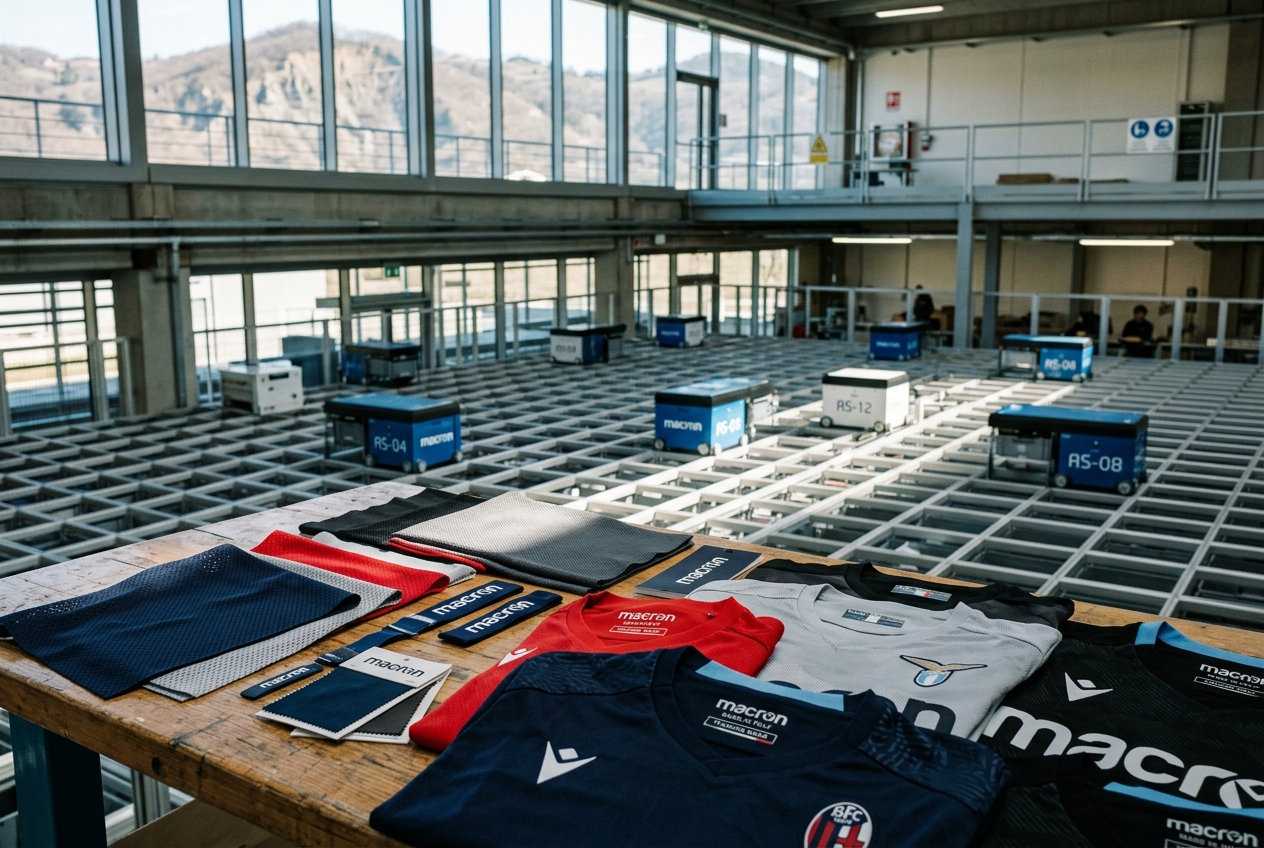 Stabilimento Macron Di Valsamoggia: L'Ingegneria Tessile Tra Filati Tecnici Riciclati Eco-Fabric, Logistica Robotizzata AutoStore E Campus Industriale NZEB