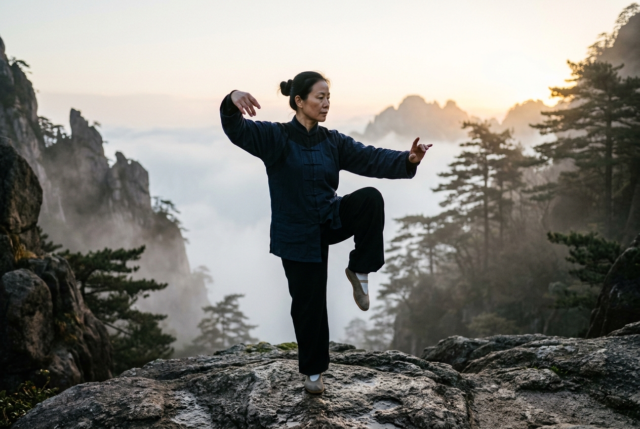 Du Li Bu Single-Leg Stance Qigong: Unilateral Pelvic Stabilization, Plantar Proprioceptive Rooting, and Vestibular Neuromuscular Calibration in Classical Daoyin