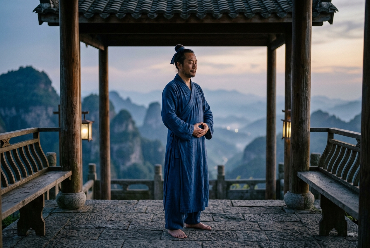 Shou Gong Harvesting Qi: Somatosensory Consolidation, Dantian Bioenergetic Sealing, and Autonomic Stabilization in Classical Daoyin
