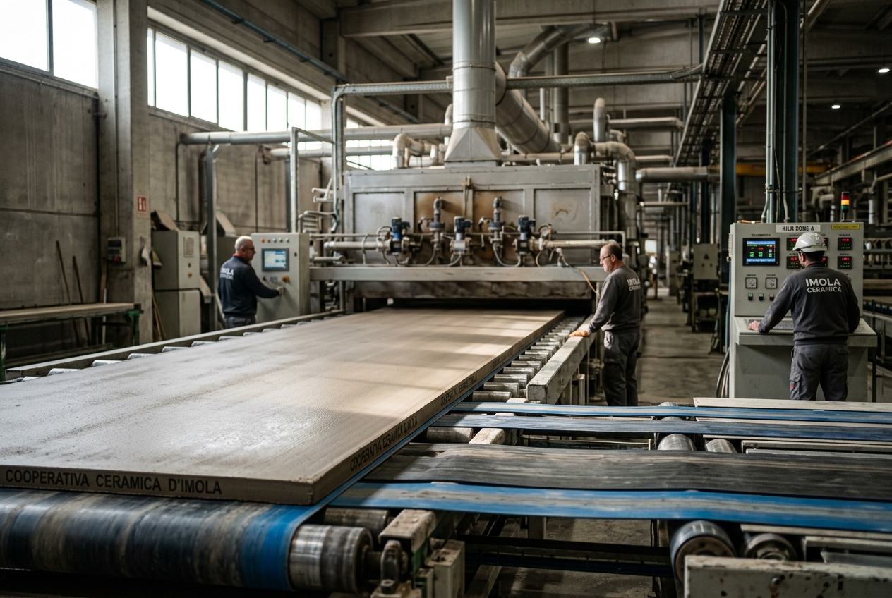 Stabilimento Cooperativa Ceramica d'Imola: L'Ingegneria Del Gres Porcellanato Tra Compattazione Continua Continua+, Forni a Rulli Ad Efficienza Termica E Atomizzazione Delle Barbottine