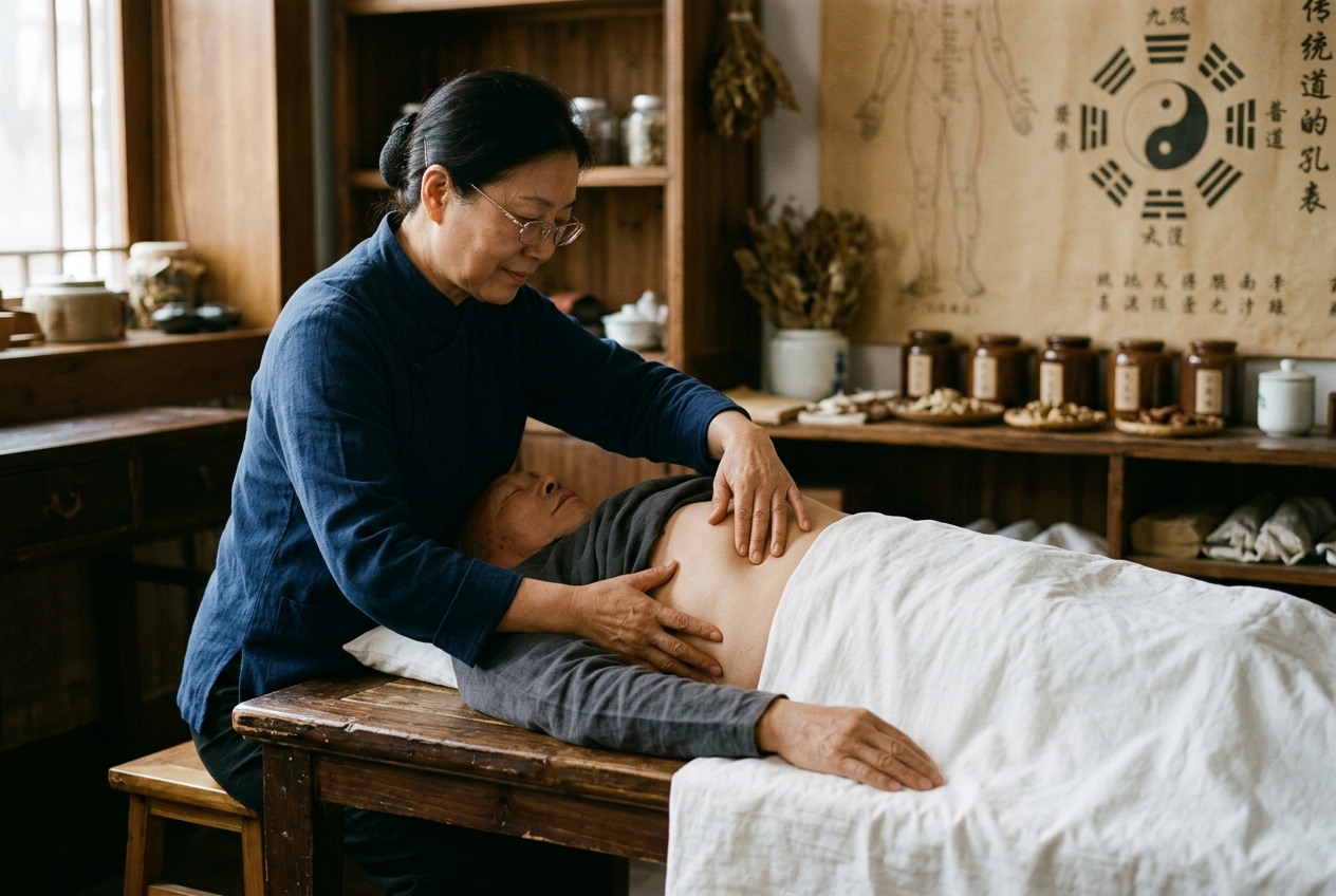 Bo's Abdominal Acupuncture: Navigating Tri-Level Fascial Depth, Umbilical Bagua Topography, and Precision Acupressure Protocols