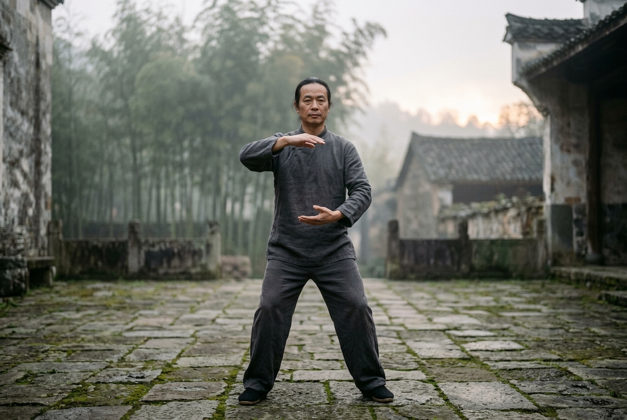 Cheng Bao Zhuang Embracing the Tree Stance: Spherical Upper-Limb Tensegrity, Scapular Decompression, and Isometric Rooting in Classical Zhan Zhuang