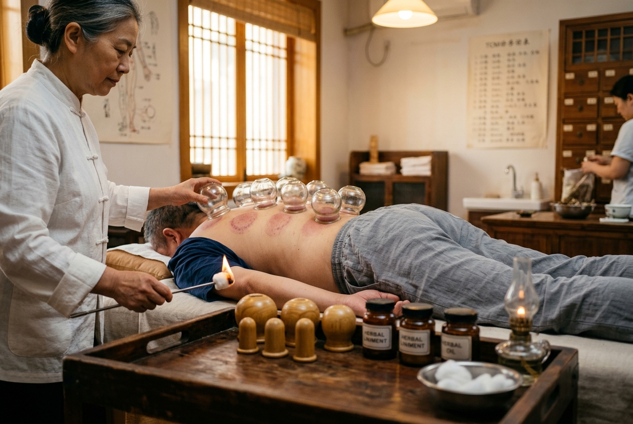 Cupping Techniques (Ba Guan Fa) Meridian Dynamics: Governing Negative Pressure Decompression, Microvascular Petechial Extravasation, Myofascial Mobilization, and Pathogenic Toxic Heat-Damp Dispersion in Traditional Chinese Medicine