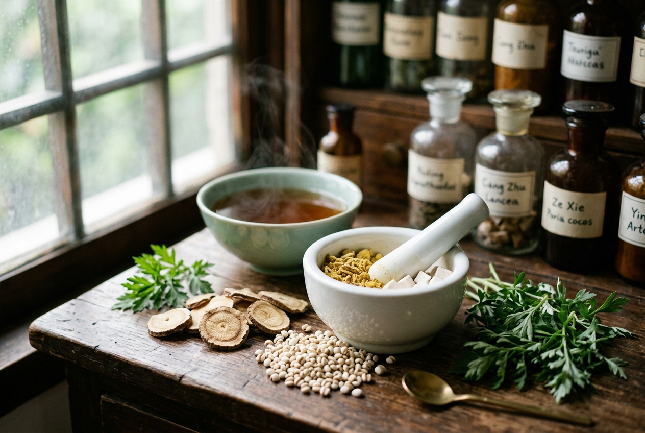 Dampness-Dispelling Formulas (Qu Shi Ji) Prescription Dynamics: Governing Turbid Moisture Transformation, Lin Syndrome Clearance, Arthralgia Resolution, and Interstitial Fluid Homeostasis in Traditional Chinese Medicine