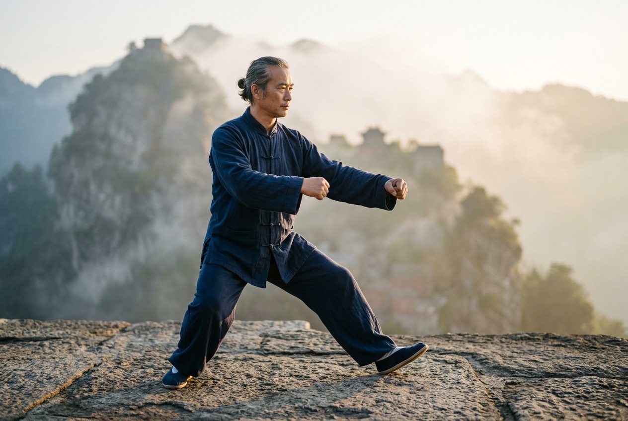 Ding Bu T-Step Qigong: Unilateral Weight Transference, Ankle Stabilizer Recruitment, and Pelvic Tensegrity in Classical Daoyin