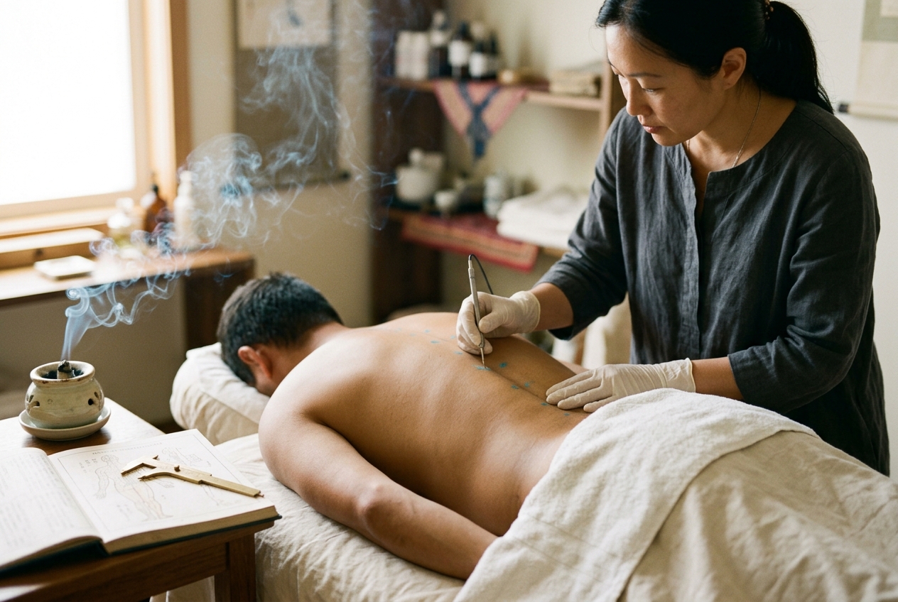 Heat-Sensitization Moxibustion: Navigating Dynamic Acupoint Phenomena, Channel-to-Organ Conduction, and Precision Acupressure Protocols