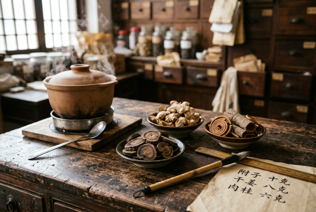 Interior-Warming Formulas (Wen Li Ji) Prescription Dynamics: Governing Visceral Cold Dissipation, Yang Collapse Rescue, Middle Burner Warming, and Microvascular Recanalization in Traditional Chinese Medicine