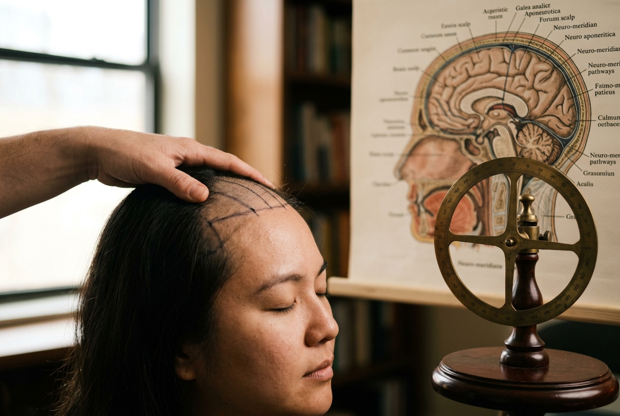 Jiao Shunfa Scalp Acupuncture: Navigating Craniocerebral Projection Lines, Cortical Somatotopic Zones, and Precision Acupressure Protocols