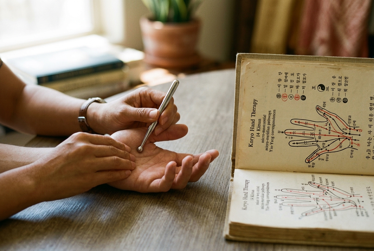 Koryo Hand Therapy: Navigating 14 Micro-Meridian Kiman Topography, Hand Somatotopic Reflexes, and Precision Acupressure Protocols