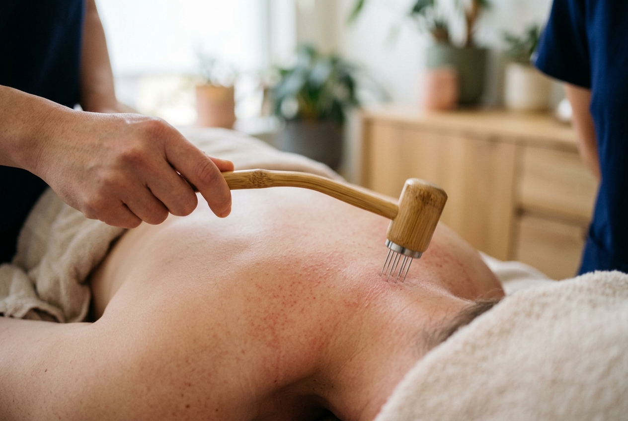 Plum Blossom Needle Techniques (Mei Hua Zhen Fa) Meridian Dynamics: Governing Cutaneous Collateral Percussion, Dermal Micro-Trauma Stimulation, Superficial Qi-Blood Activation, and Neurodermatological Homeostasis in Traditional Chinese Medicine
