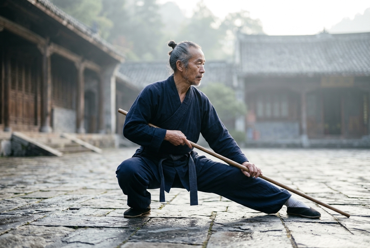 Pu Bu Crouching Stance Qigong: Deep Coxofemoral Abduction, Adductor Fascial Elongation, and Asymmetric Ground Reaction Vectoring in Classical Daoyin