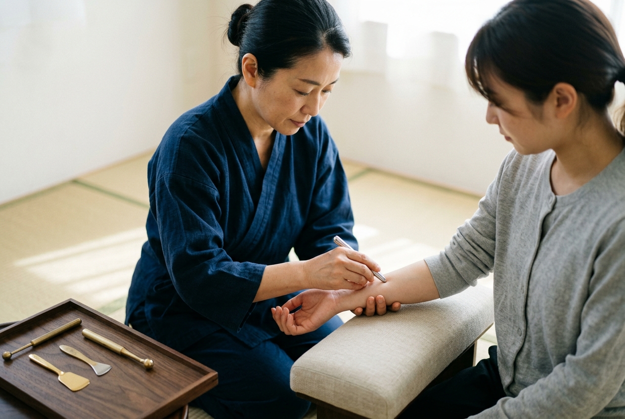 Shonishin Therapy: Navigating Non-Invasive Cutaneous Tactile Stimulation, Pediatric Meridian Dynamics, and Precision Acupressure Protocols