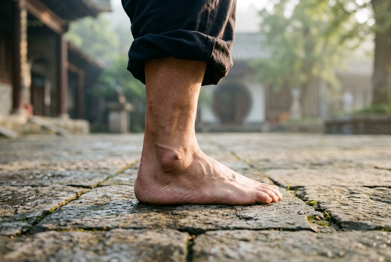 Taixi Cavity Supreme Stream: Medial Malleolar Fascial Decompression, Renal Essence Anchoring, and Calcaneal Kinetic Rooting in Classical Neigong