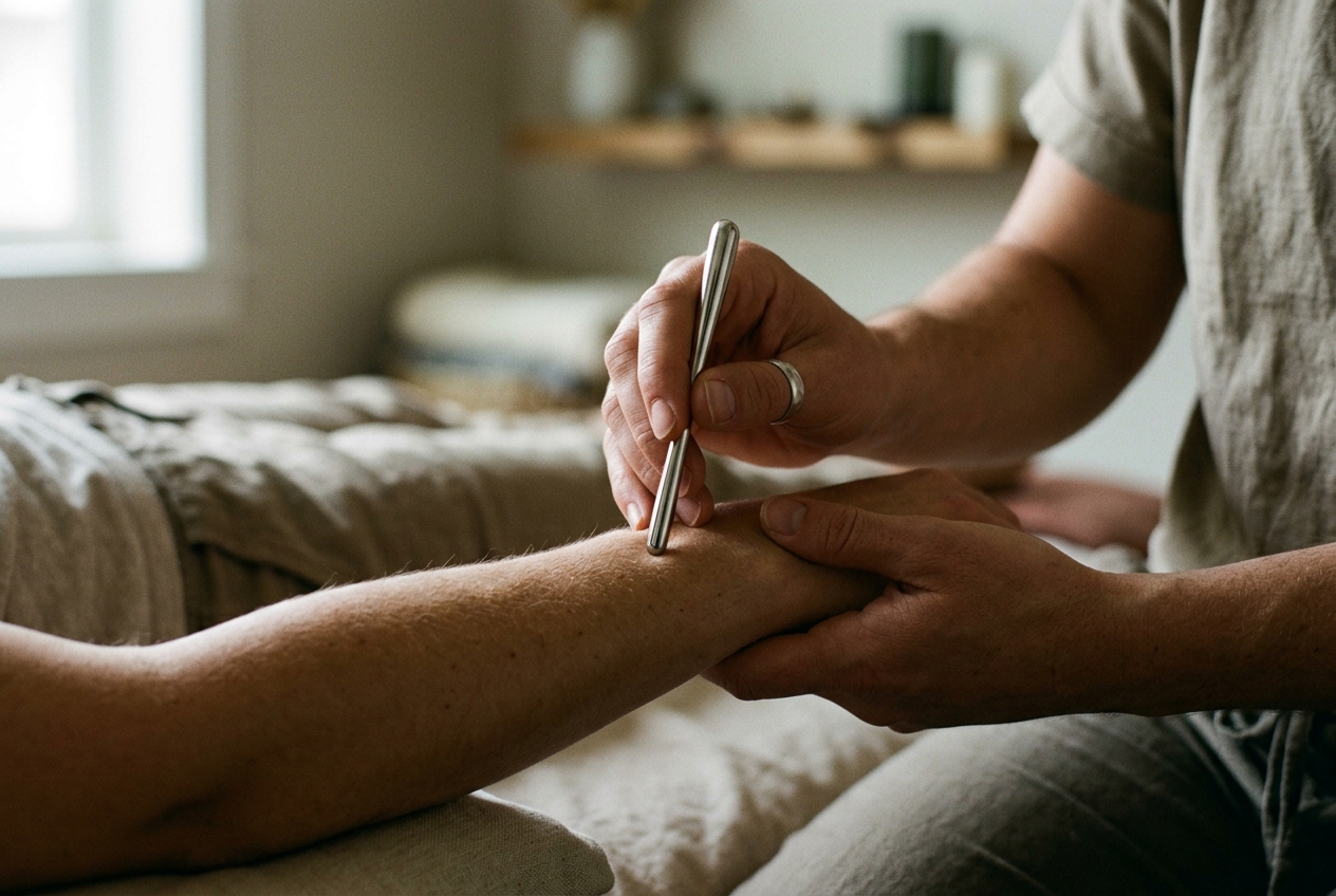 Teishin Therapy: Navigating Non-Invasive Cutaneous Resonance, Superficial Meridian Polarization, and Precision Acupressure Protocols