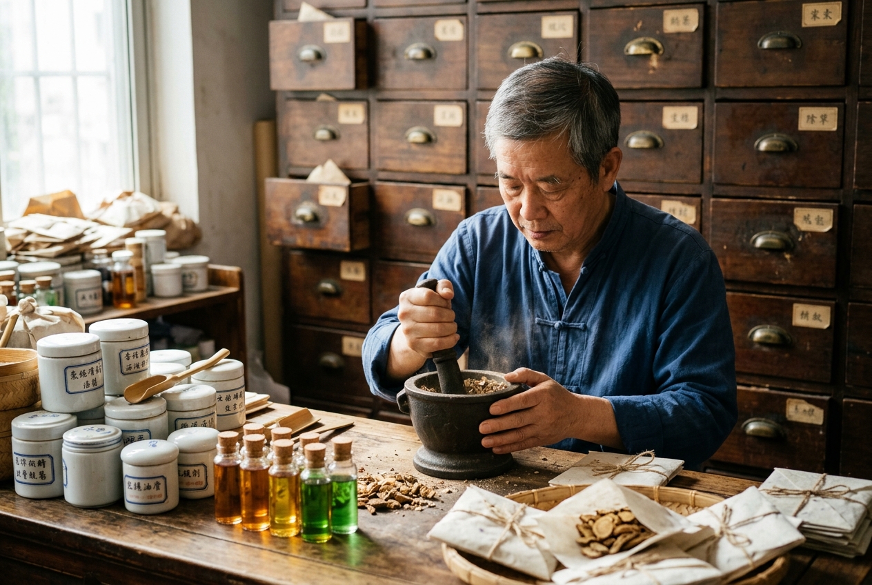 External Application Herbs (Wai Yong Yao) Pharmacodynamics: Governing Topical Toxin Drawing, Antipruritic Parasiticidal Actions, Necrotic Tissue Debridement, and Epithelial Regeneration in Traditional Chinese Medicine