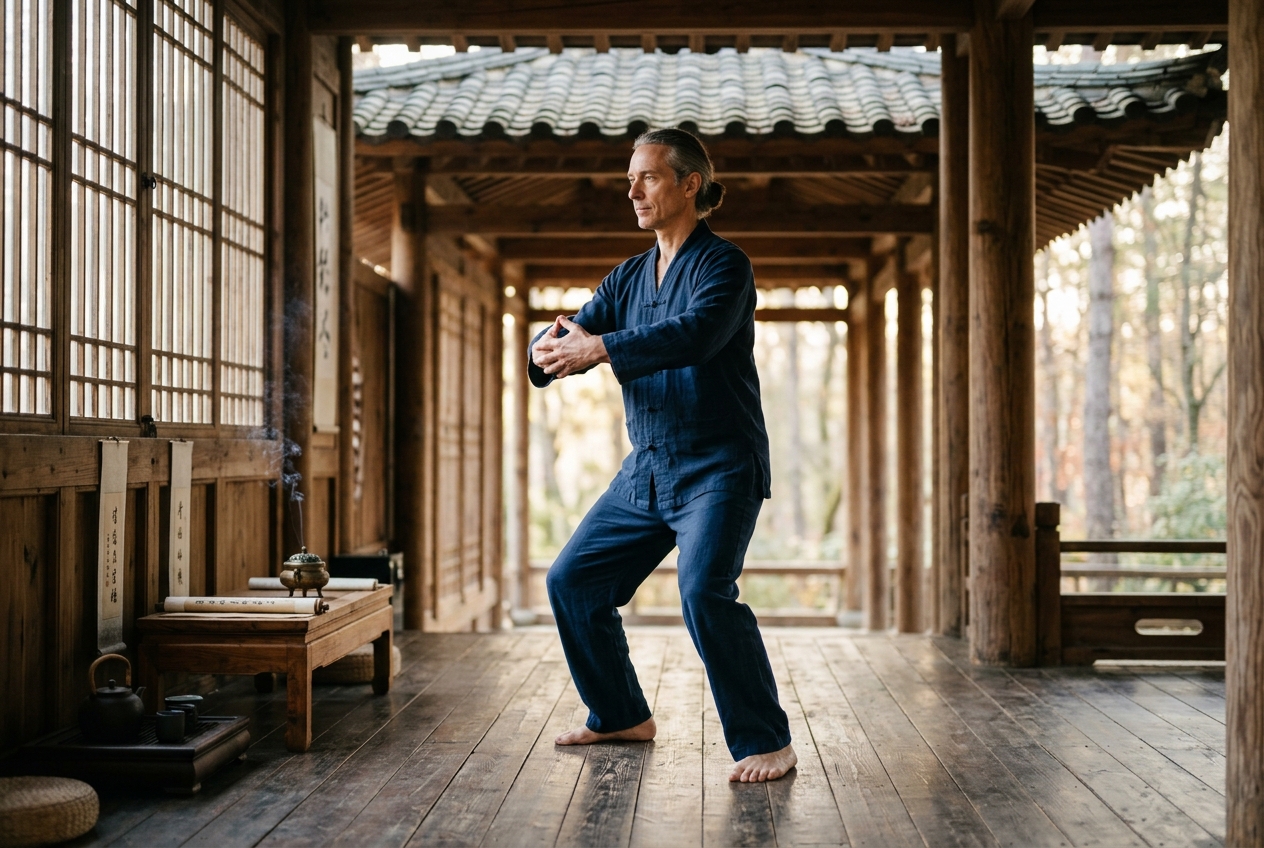 Zhongji Cavity Central Pole: Hypogastric Fascial Decompression, Bladder Mu Meridian Synthesis, and Deep Pelvic Kinetic Anchoring in Classical Neigong