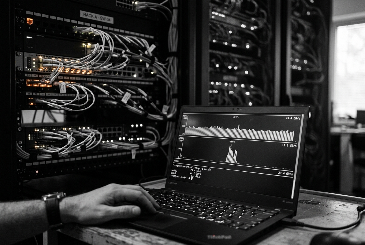 Iftop: Auditing Real-Time Interface Bandwidth, Isolating Host-to-Host Traffic Saturation, and Triaging Cloud Egress Spikes in Production