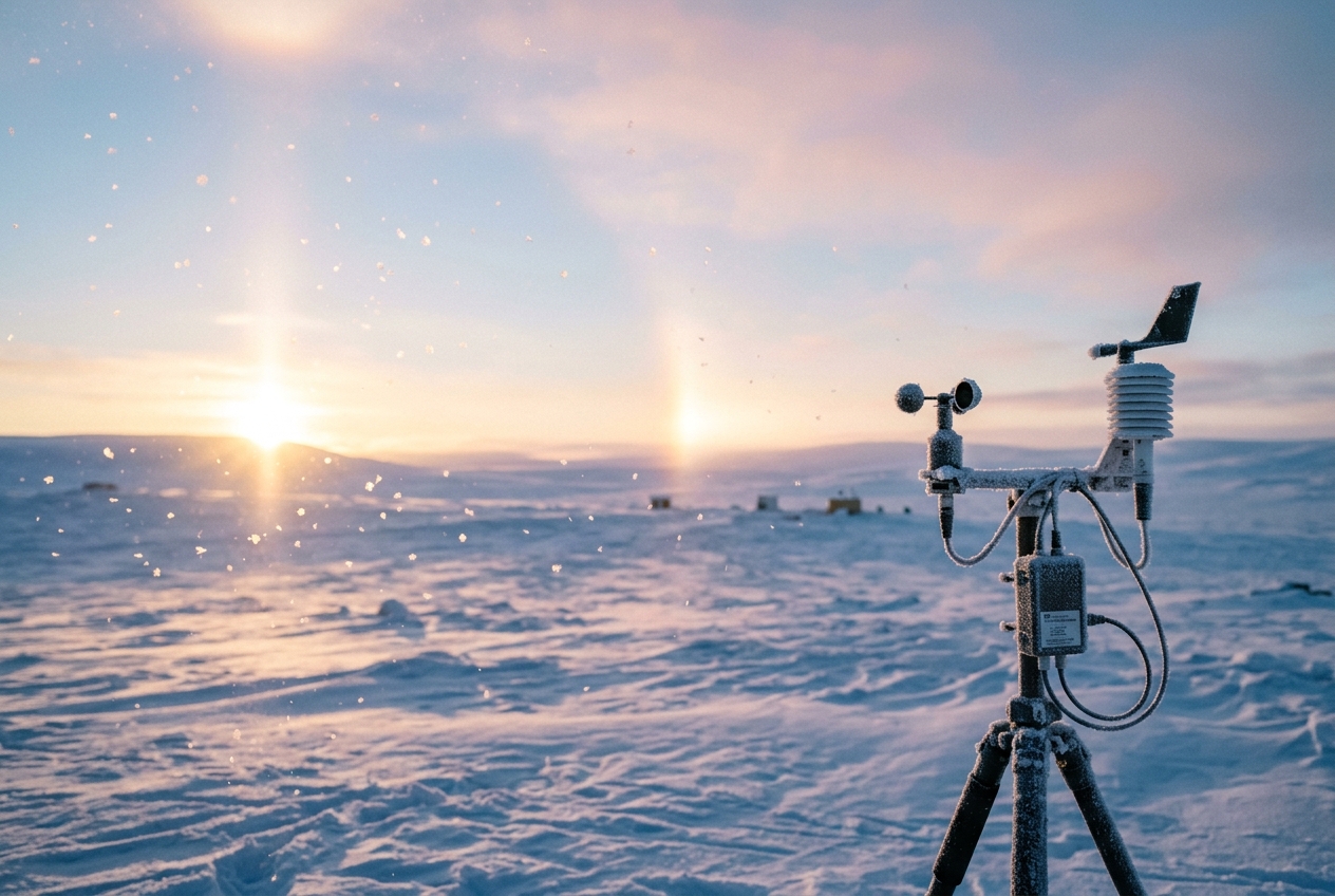 Diamond Dust & Clear-Sky Ice Crystal Precipitation: How Radiative Surface Supercooling and Vapor Deposition Forge Shimmering Polar Prisms