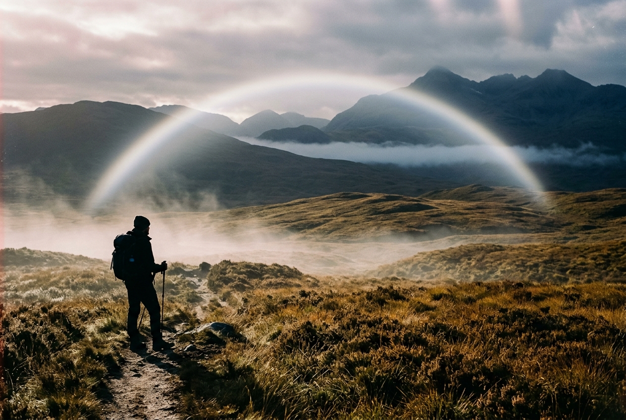 Fogbow Optics & Droplet Diffraction Dynamics: How Sub-50-Micron Droplets and Wave Interference Wash Out Rainbow Colors Into Luminous White Arcs