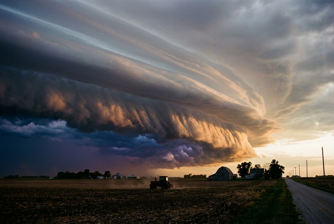 Shelf Cloud Dynamics & Arcus Wedge Kinematics: How Cold Density Current Undercutting and Forced Updraft Condensation Sculpt Tiered Storm Collars