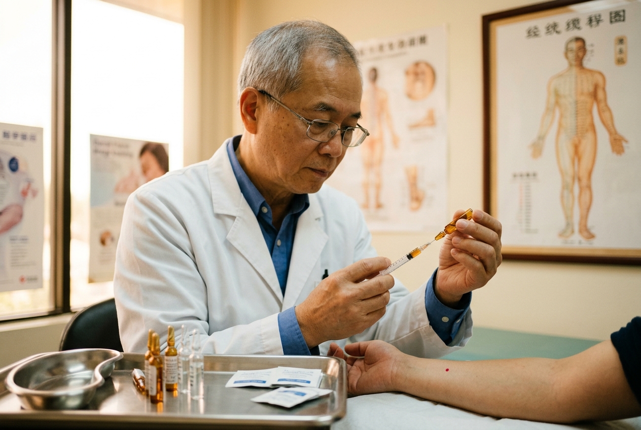 Acupoint Injection Techniques (Xue Wei Zhu She Fa) Meridian Dynamics: Governing Pharmacological-Acupoint Synergistic Infiltration, Local Mechanoreceptor Hydro-Stimulation, Prolonged Deqi Propagation, and Rapid Somatovisceral Homeostasis in Traditional Chinese Medicine