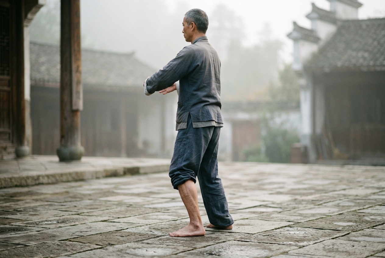 Chengshan Cavity Supporting Mountain: Gastrocnemius Fascial Decompression, Posterior Kinetic Chain Unweighting, and Calcaneal Ground Force Rooting in Classical Neigong