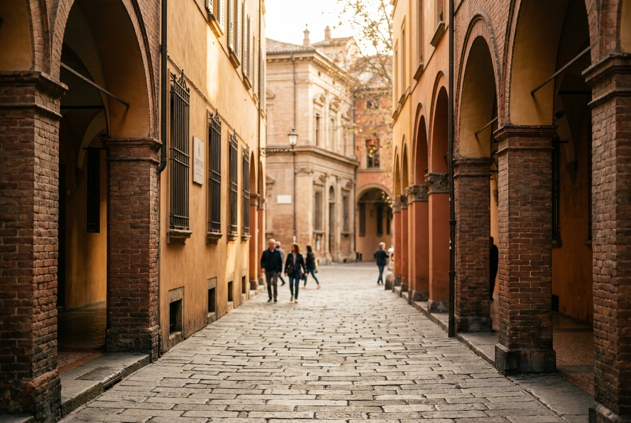 Via Mentana: L'Eredità Musicale Del Conservatorio Martini, L'Enclave Medievale Di San Simone E La Cerniera Porticata Tra Zamboni E Le Moline