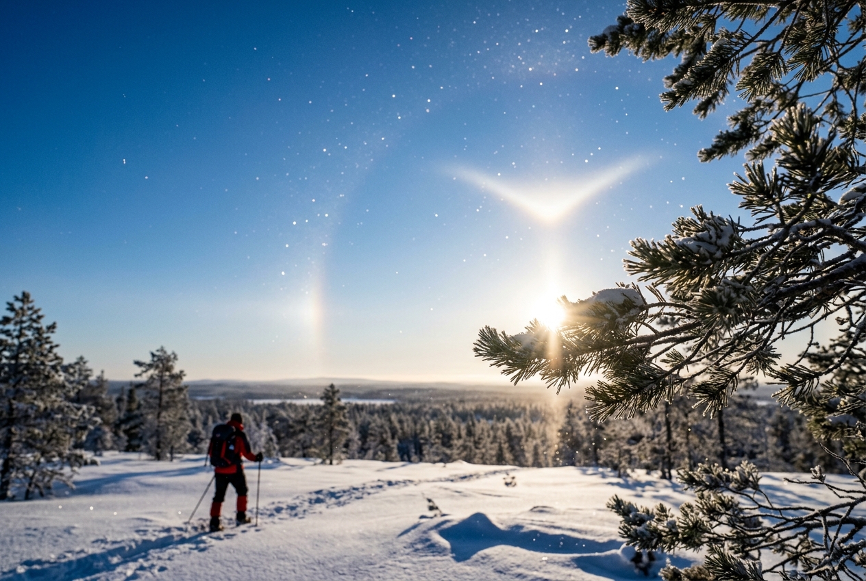 Moilanen Arc & V-Shaped Halo Dynamics: How 34° Tilted Ice Facets and Crystal Twinning Forge Rare V-Shaped Sky Chevrons
