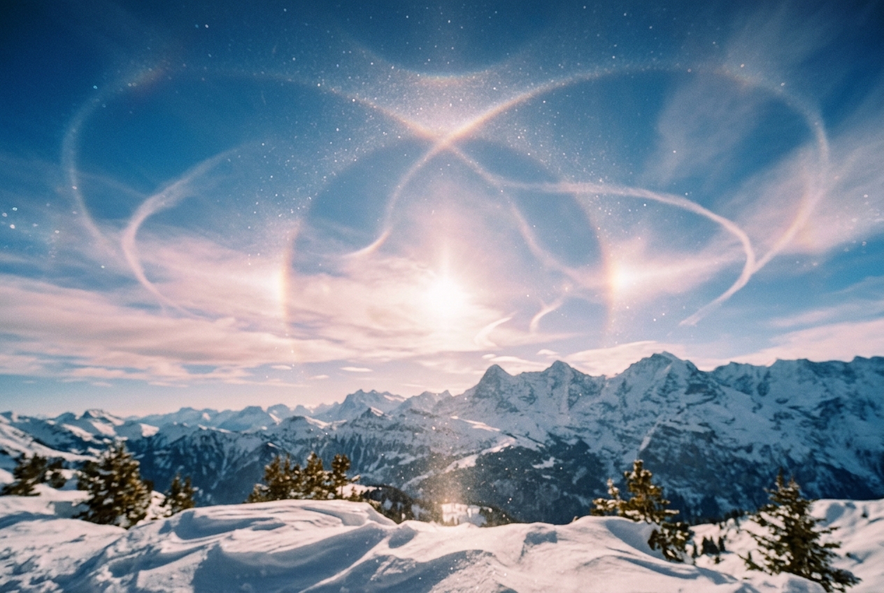 Wegener Arcs & Anthelic Halo Dynamics: How Horizontally Oriented Columnar Crystals and End-Face Internal Reflections Forge Soaring Sky Loops